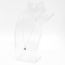 Load image into Gallery viewer, Carnation Pink Round Crystal Necklace