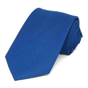 Cobalt Blue Matte Finish Necktie, 3" Width