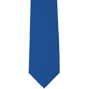 Front view cobalt blue matte tie
