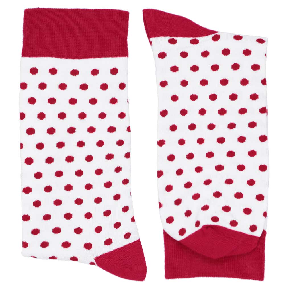 red and white dress socks Men's Red with White Color Multi-Patterns Socks