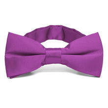 Load image into Gallery viewer, Dark Orchid Band Collar Bow Tie
