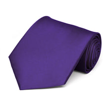Load image into Gallery viewer, Dark Purple Solid Color Necktie