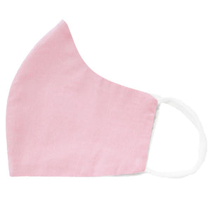 dusty pink face mask folded