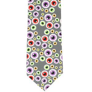 Front view of a colorful eyeball necktie