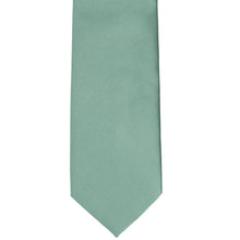 Load image into Gallery viewer, The front bottom view of a eucalyptus colored tie