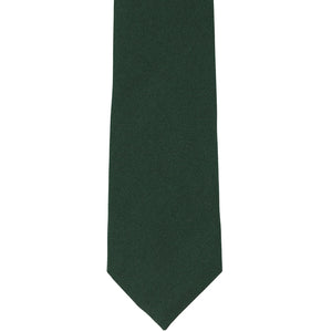 Front view hunter green matte uniform tie