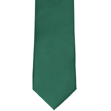 Load image into Gallery viewer, The front view of an evergreen (dark green) staff tie for staff and group uniforms