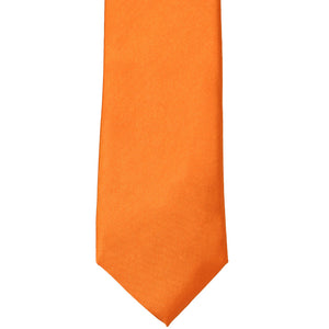 Front view pumpkin orange tie
