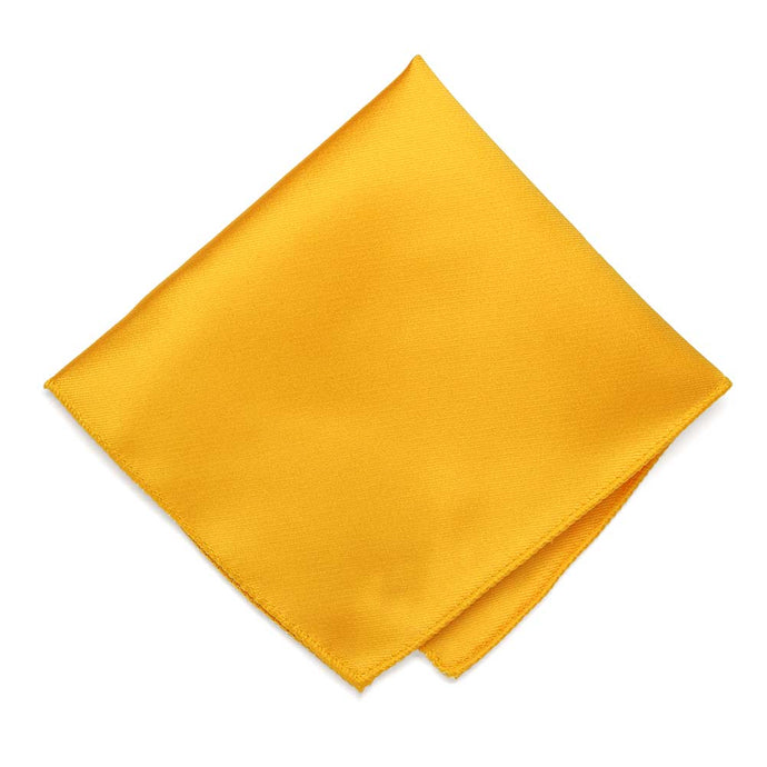 Golden Yellow Solid Color Pocket Square