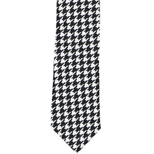 Skinny houndstooth tie front view