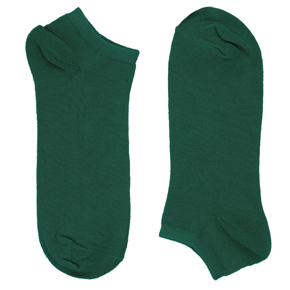 Men's Hunter Green Ankle Socks TieMart Men's Hunter Green Ankle Socks TieMart
