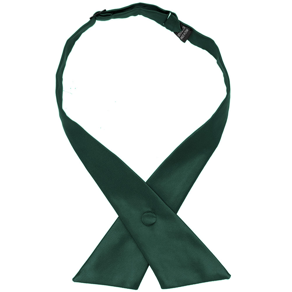 TieMart Men's Hunter Green Solid Necktie – Classic Formal Tie For Work & Events