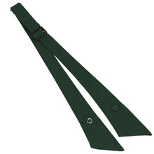 Load image into Gallery viewer, Hunter green crossover uniform tie, unsnapped