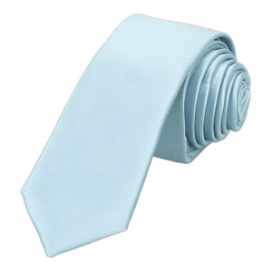 Hydrangea Blue Skinny Necktie, 2" Width