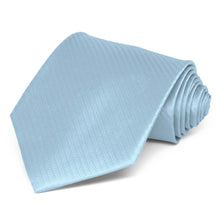 Load image into Gallery viewer, Ice Blue Herringbone Silk Necktie