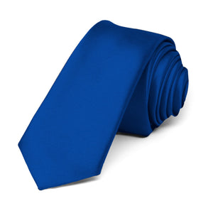 Horizon Blue Premium Skinny Necktie, 2" Width