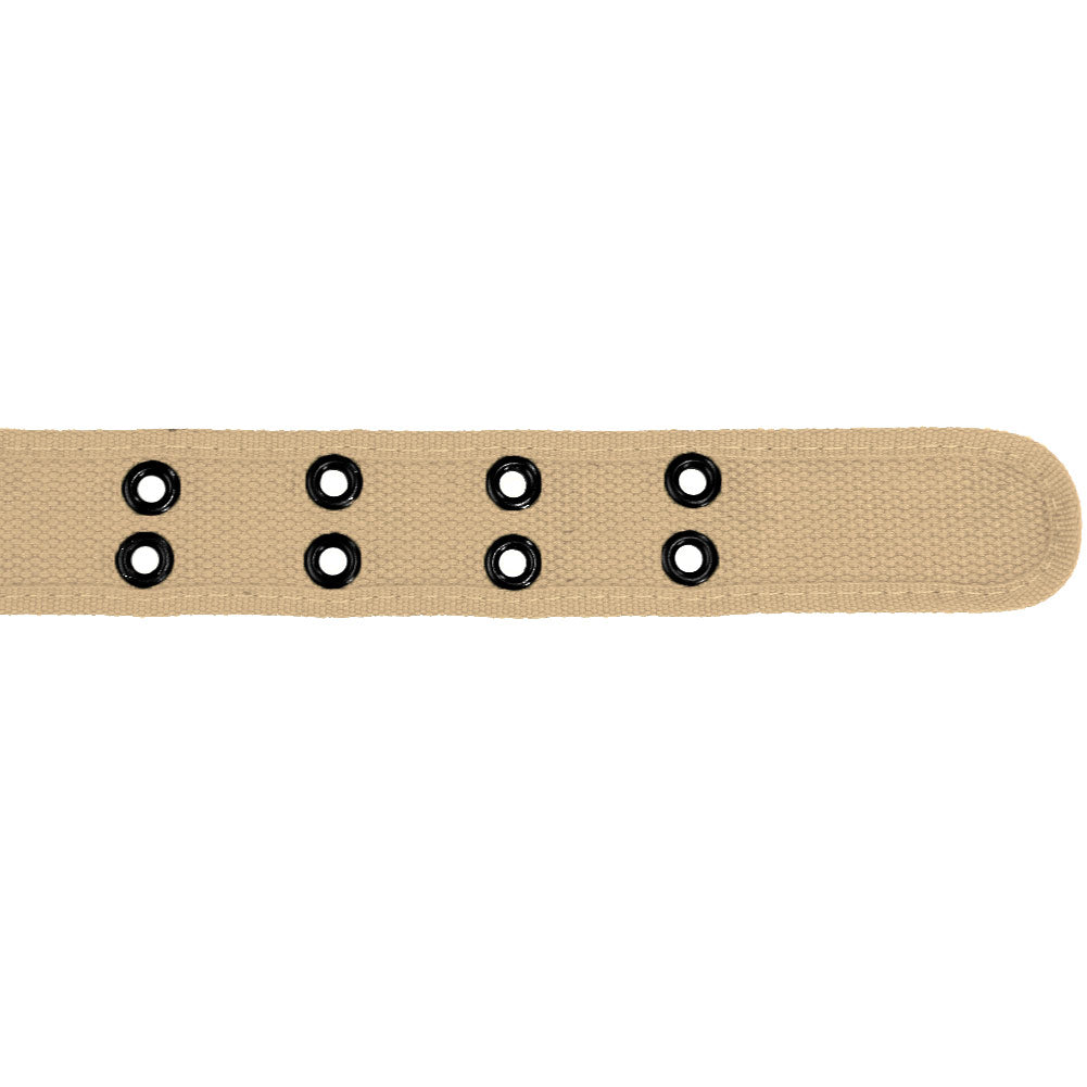 Beige Double Grommet Belt | Shop at TieMart – TieMart, Inc display picture 3