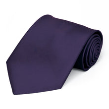 Load image into Gallery viewer, Lapis Purple Premium Extra Long Solid Color Necktie