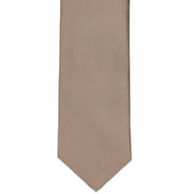Load image into Gallery viewer, Front view latte tan solid tie