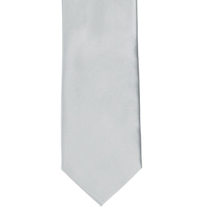 Front view light silver tie