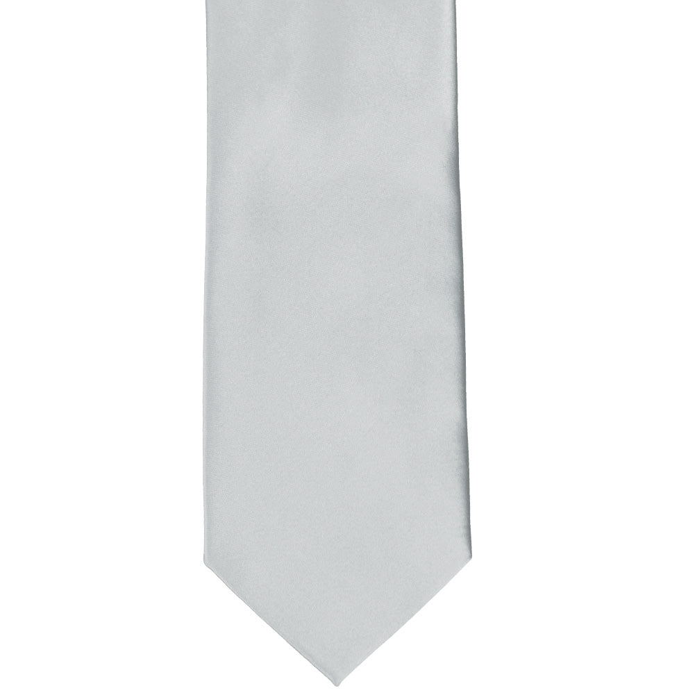 light silver tie