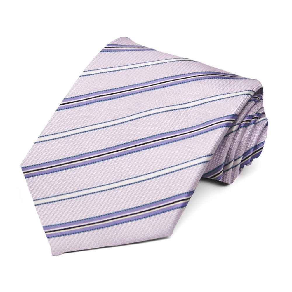 Thistle Purple Hartwell Striped Necktie