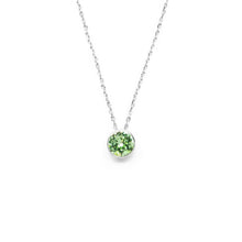 Load image into Gallery viewer, Lime Green Round Crystal Necklace