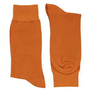 Pair of men's burnt orange socks