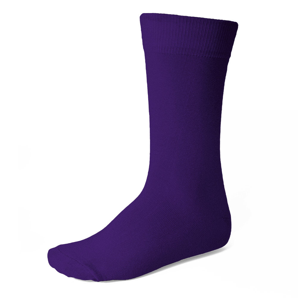 fitted lace wedding dress Purple Cotton Mid Calf Dress Socks main image 0