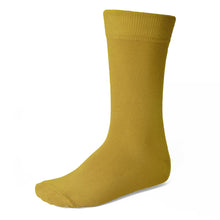 Load image into Gallery viewer, Men&#39;s gold dress socks