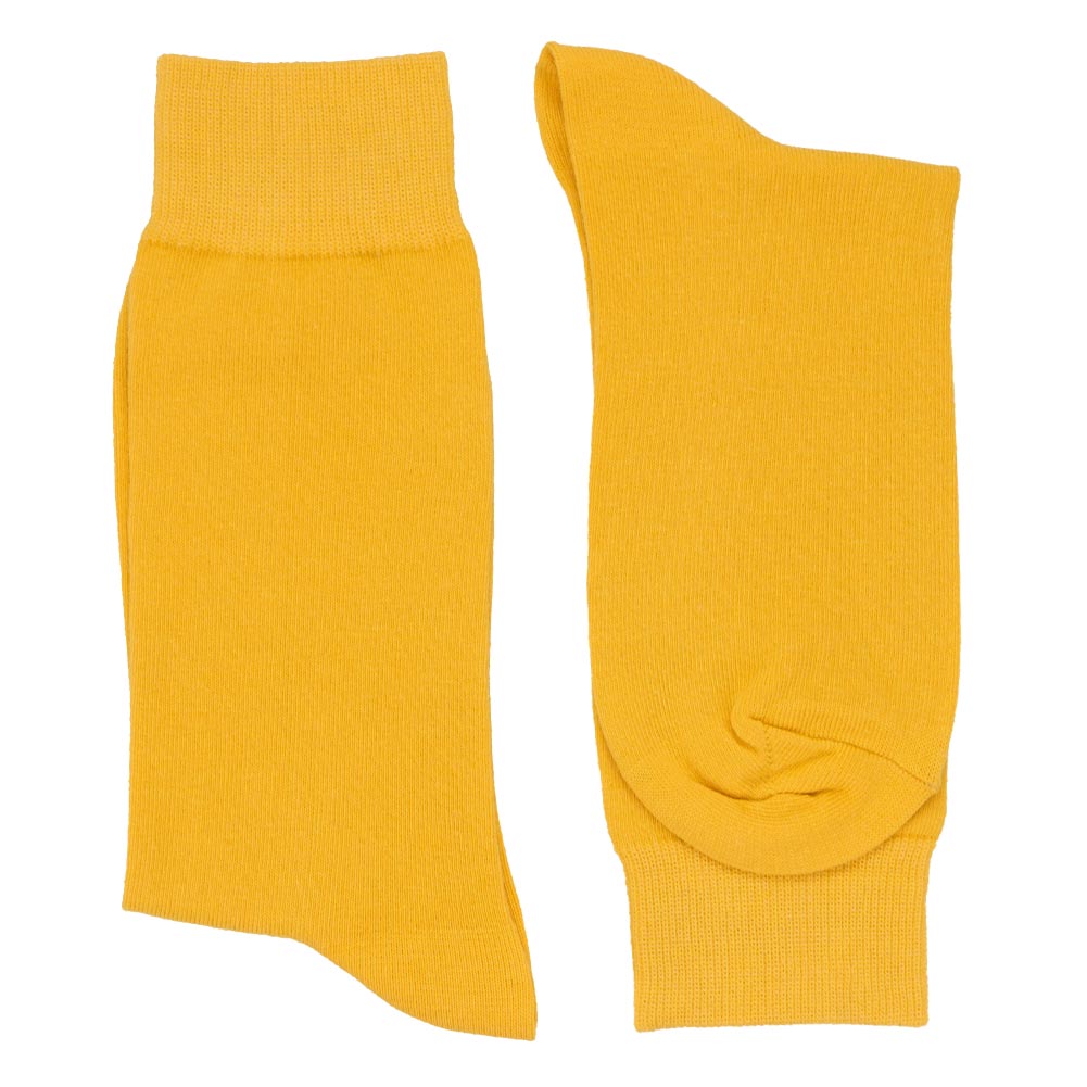 Men's Golden Yellow Socks TieMart Men's Golden Yellow Socks TieMart