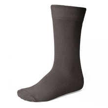 Load image into Gallery viewer, Men&#39;s graphite gray dress sock