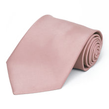 Load image into Gallery viewer, Mauve Premium Extra Long Solid Color Necktie
