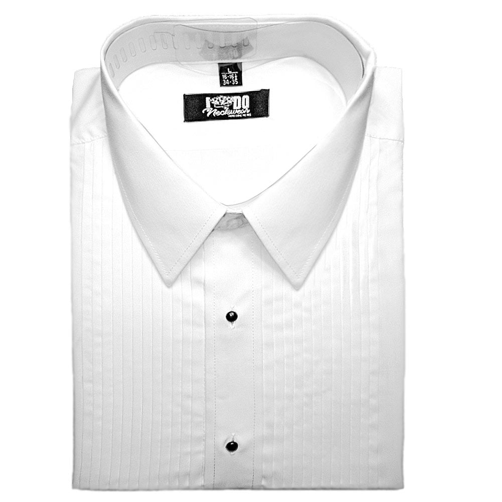 Men's Pleated Tuxedo Shirt TieMart Men's Pleated Tuxedo Shirt TieMart