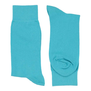 Men's turquoise socks folded