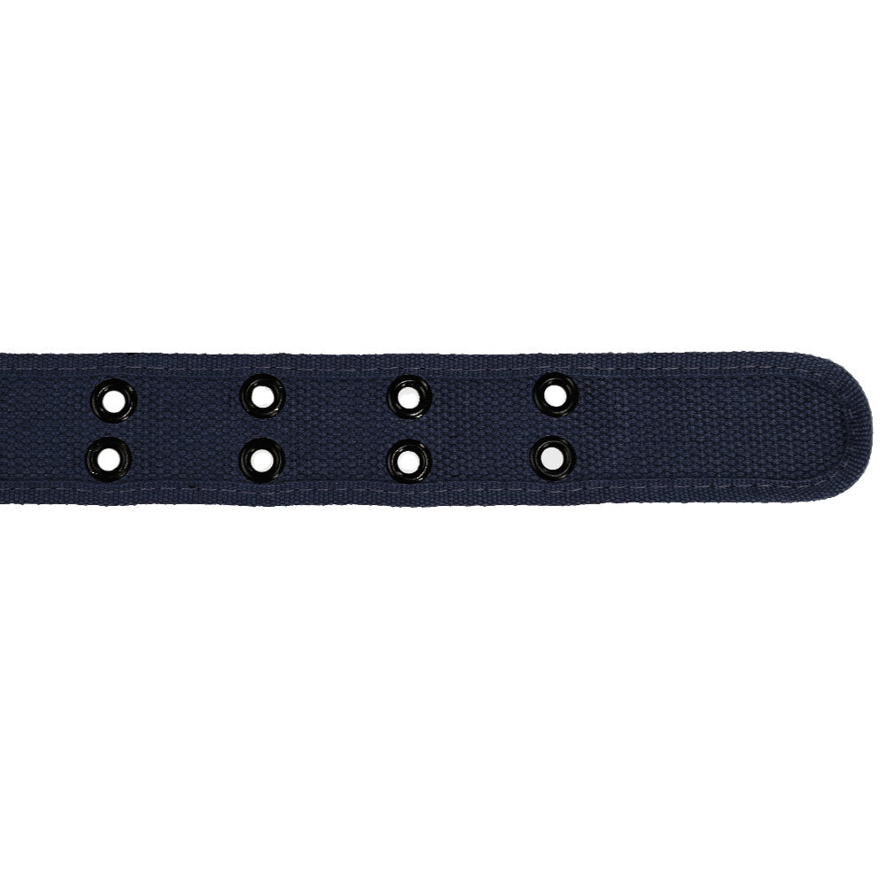Navy Blue Double Grommet Belt | Shop at TieMart – TieMart, Inc display picture 2