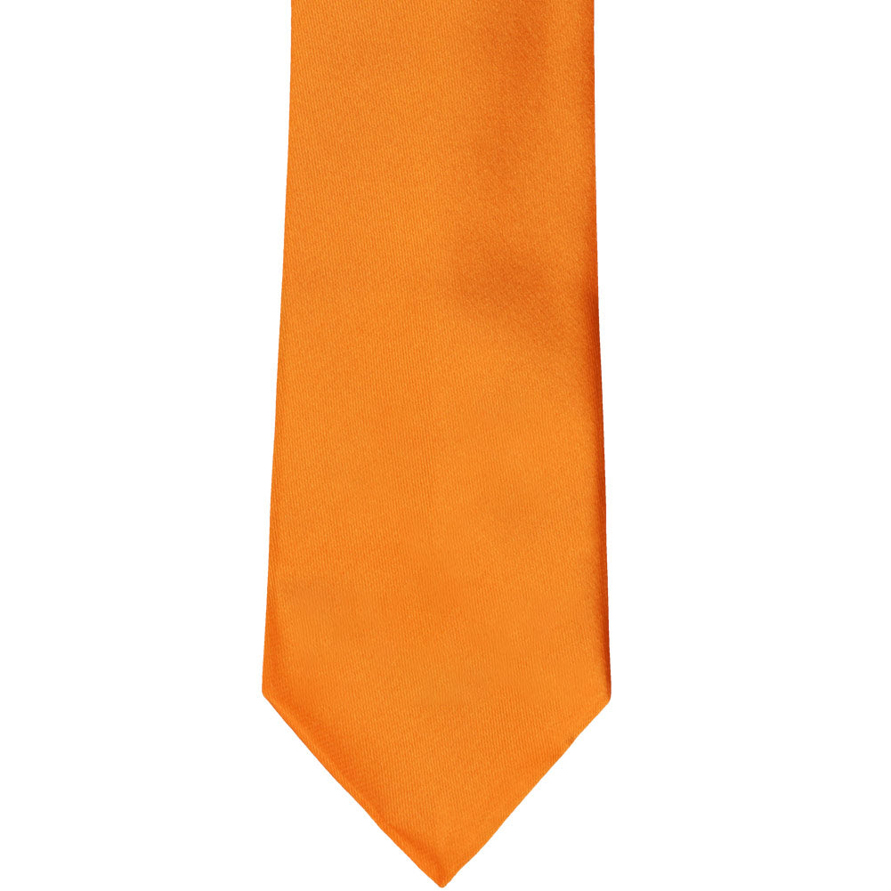 Orange Solid Color Zipper Ties | Shop at TieMart – TieMart, Inc.