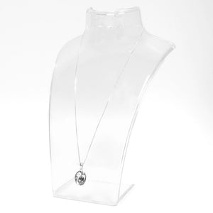 Oval Shaped Crystal Necklace