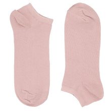 Load image into Gallery viewer, A pair of blush pink ankle socks, lying flat