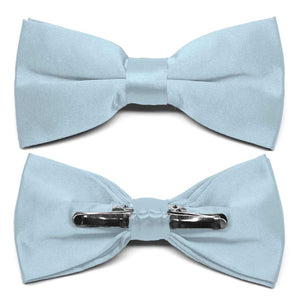 Pale Blue Clip-On Bow Tie