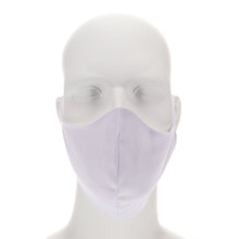 Load image into Gallery viewer, Front view of a pale lavender face mask on mannequin