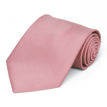 Load image into Gallery viewer, Pink Champagne Premium Extra Long Solid Color Necktie