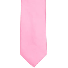Load image into Gallery viewer, Front bottom view of a pink solid tie