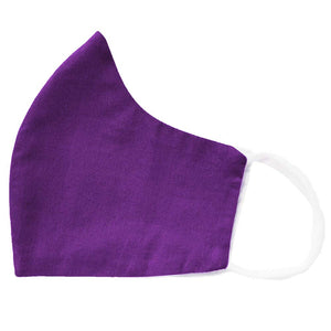 plum violet face mask folded