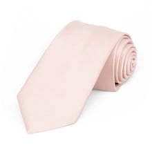 Load image into Gallery viewer, Princess Pink Premium Slim Necktie, 2.5&quot; Width