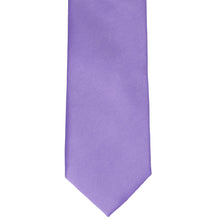 Load image into Gallery viewer, Light purple solid color staff tie front view