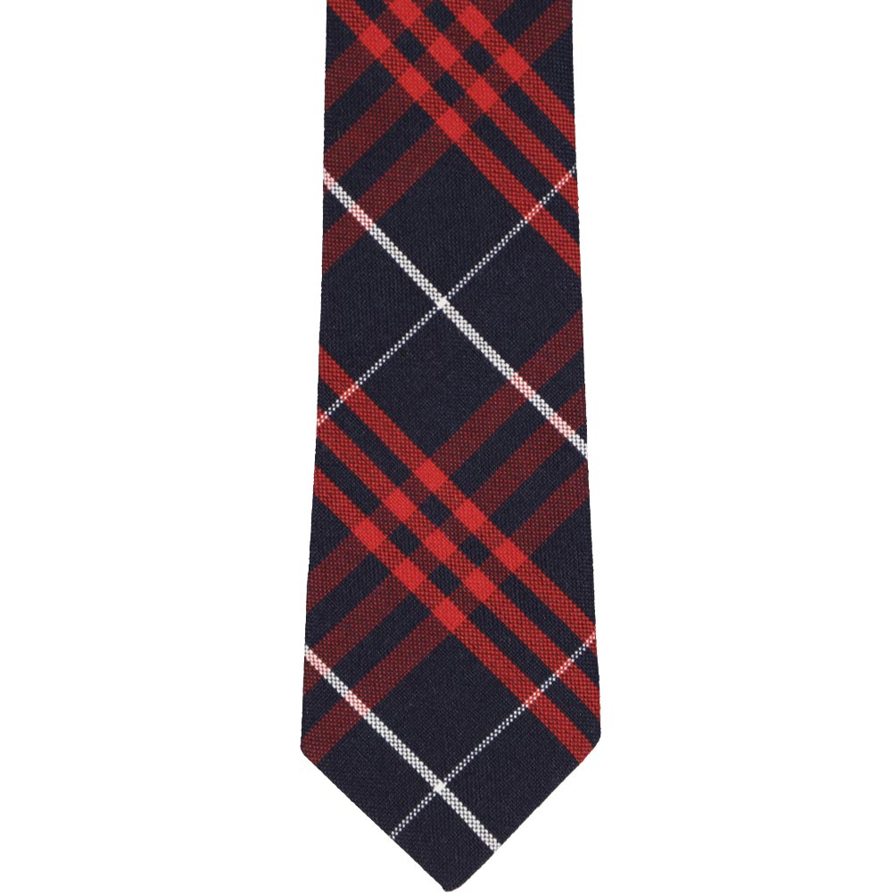 Boys' Red and Navy Blue Plaid School Uniform Tie Shop at TieMart