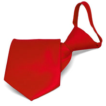 Load image into Gallery viewer, Red Solid Color Zipper Tie