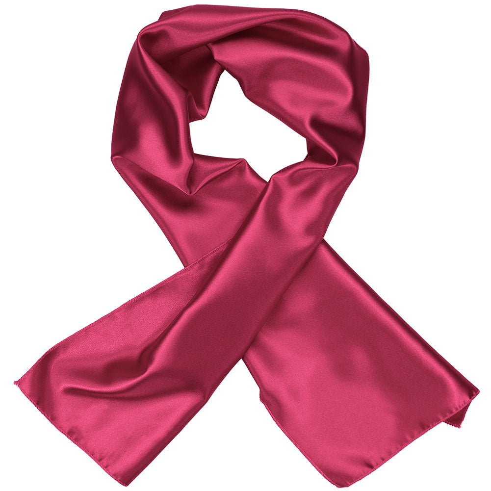 Ruby Red Solid Color Scarf Shop at TieMart – TieMart,