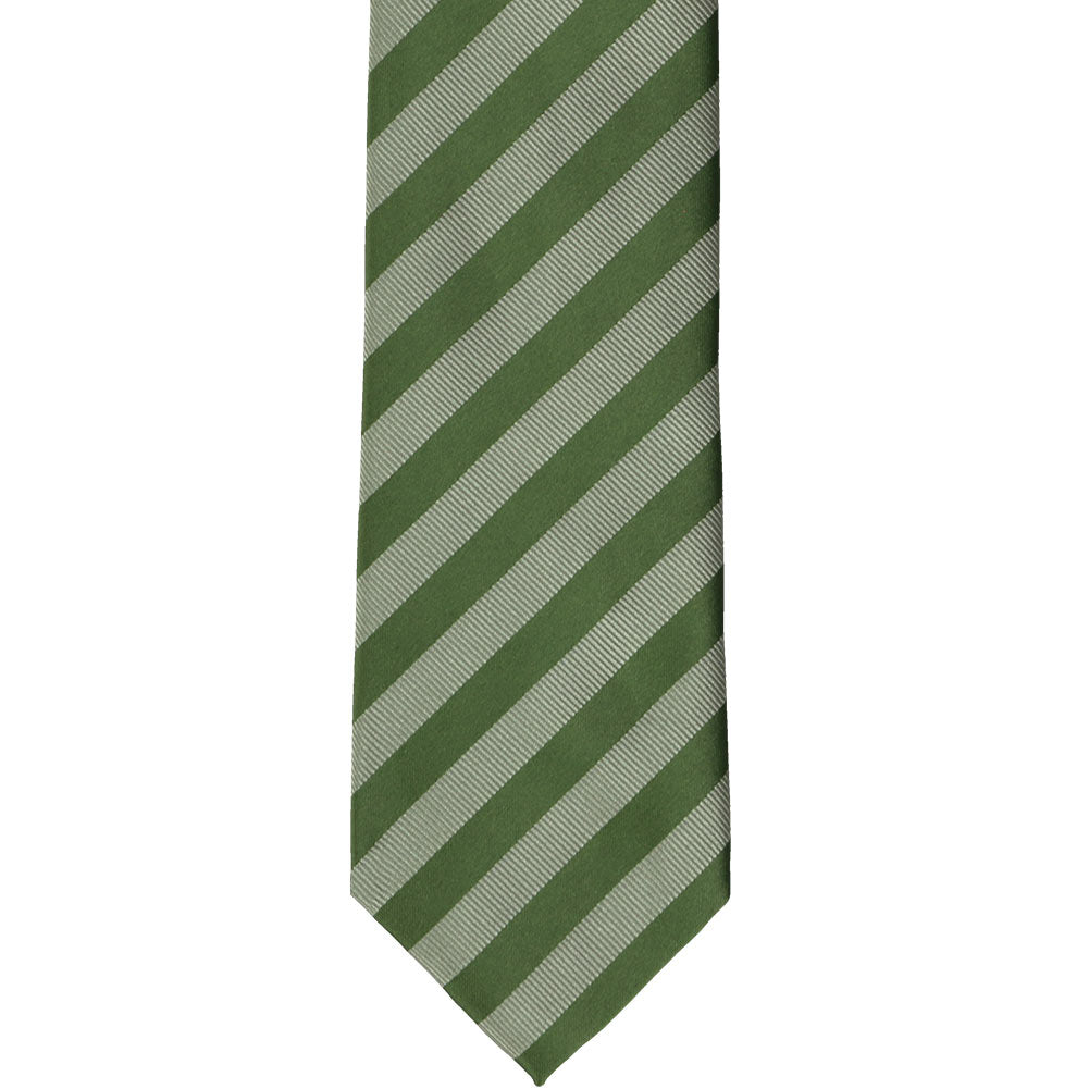 thumbnail image 2 of Men's Sage Green Dress Vest & Tie Set - Woven Horizontal Stripe Necktie - Vesuvio Napoli 2 of 3